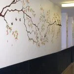 mural de interior decorativo pintores Bilbao